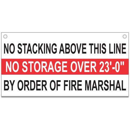 Stack Height Sign Stack Height Sign
